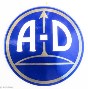 A-D Bikes head tube restoration decal